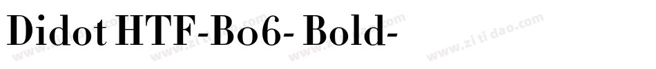 Didot HTF-B06- Bold字体转换